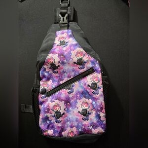 Helluvaboss Young Stolas Pattern Sling Bookbag /‎ Crossbody Backpack- New